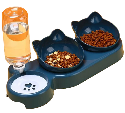 The Self-Serve Bistro — Automatic Food & Water Bowl for Cats