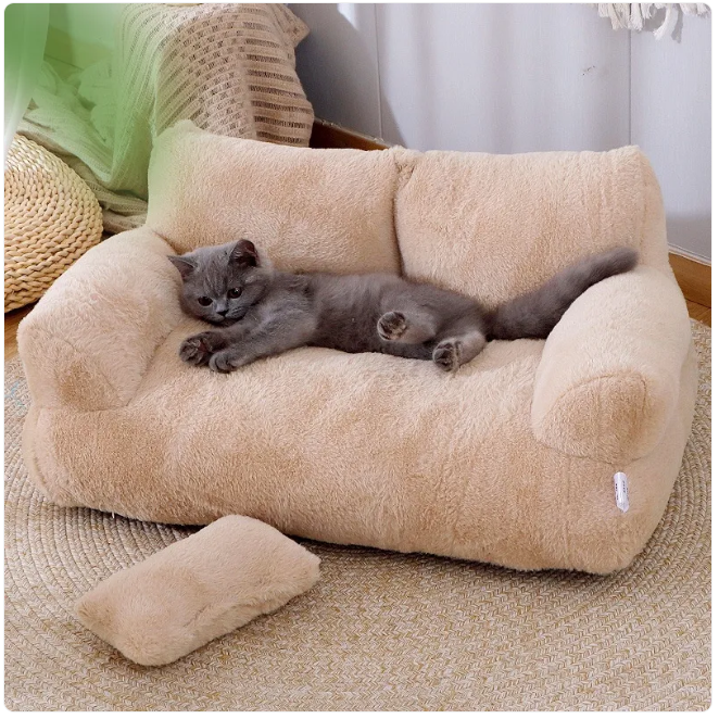 The Cloud Nine Sofa Bed — Plush Bed for Cats & Small Dogs