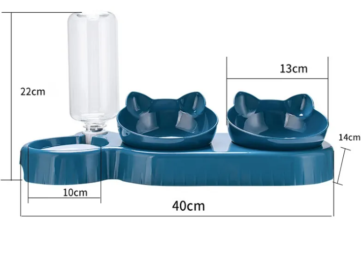 The Self-Serve Bistro — Automatic Food & Water Bowl for Cats