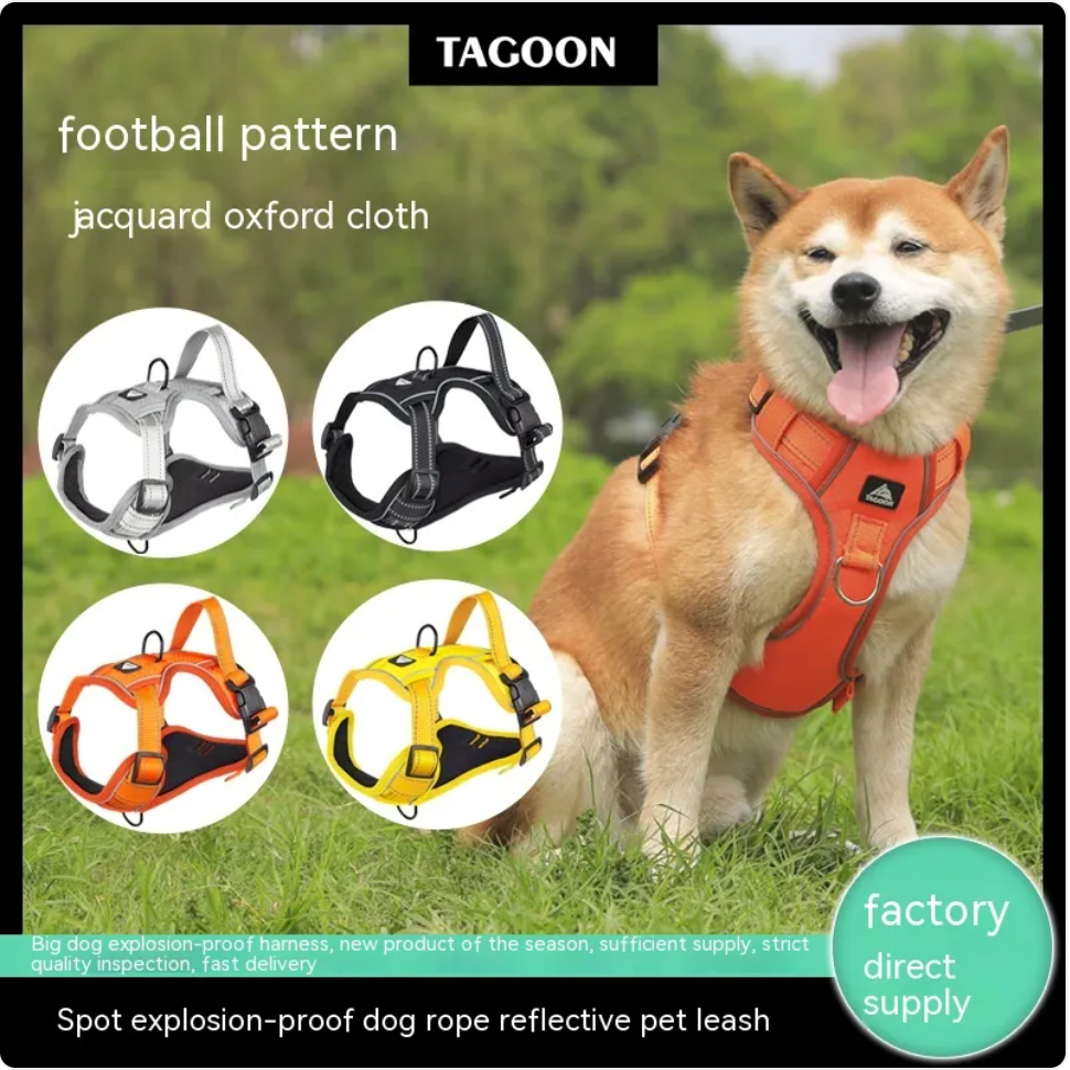 The Glow Getter — Reflective Dog Harness for Night Walks